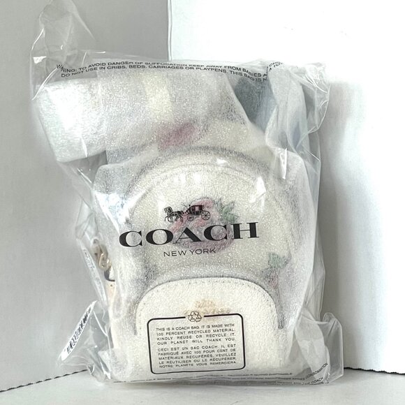 Coach Mini Court Strawberry Backpack Bag Charm CAO93 White Keychain ORGPKG - Picture 2 of 13